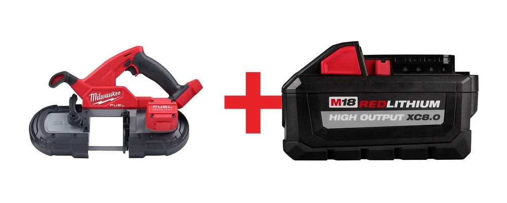 Milwaukee M18 FUEL Compact Band Saw with M18 XC 8.0Ah Battery - Image 3