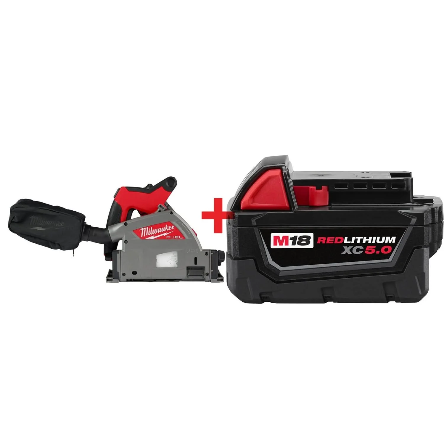 Milwaukee M18 FUEL 6-1/2" Plunge Track Saw with Battery Pack - Image 2