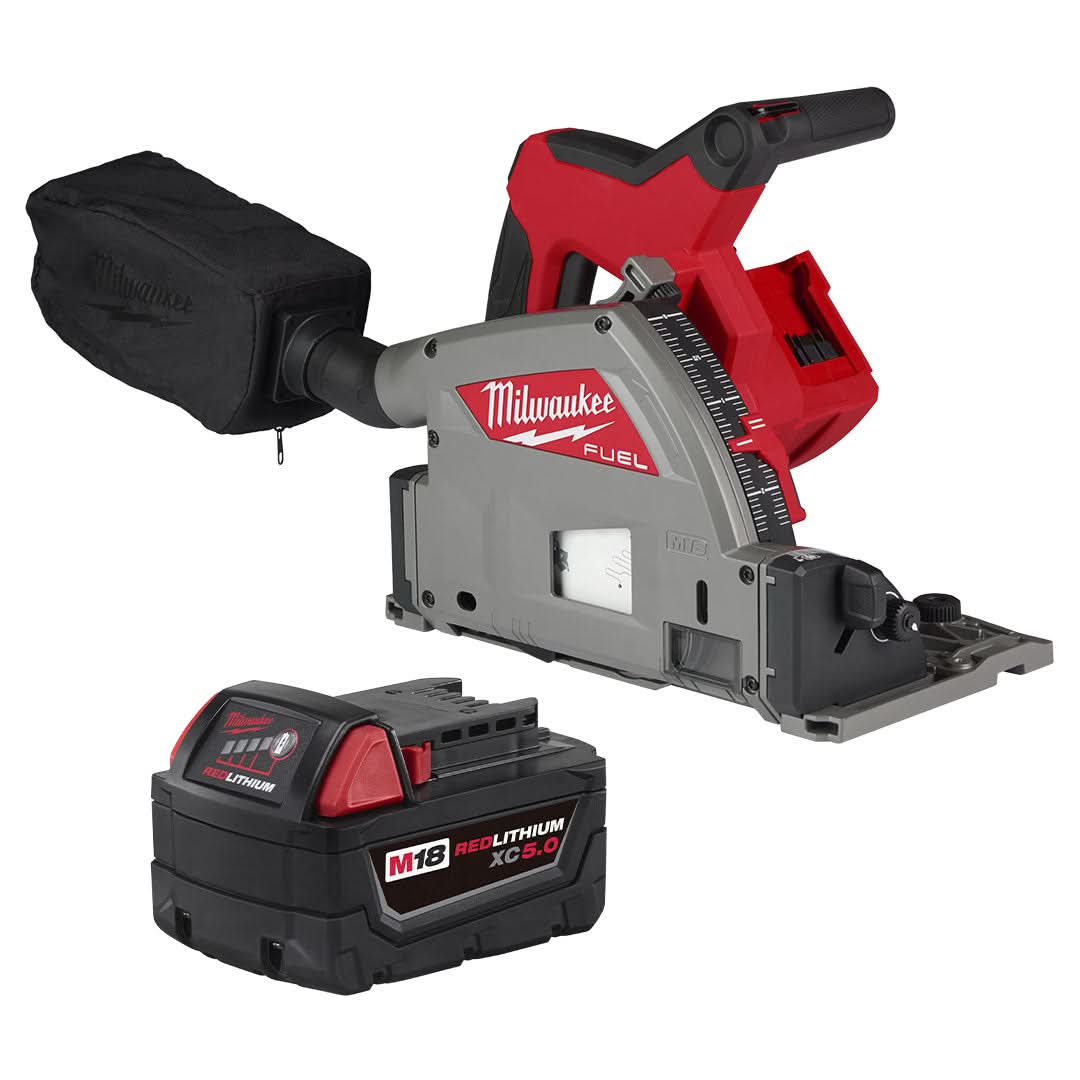 Milwaukee M18 FUEL 6-1/2" Plunge Track Saw with Battery Pack - Image 1