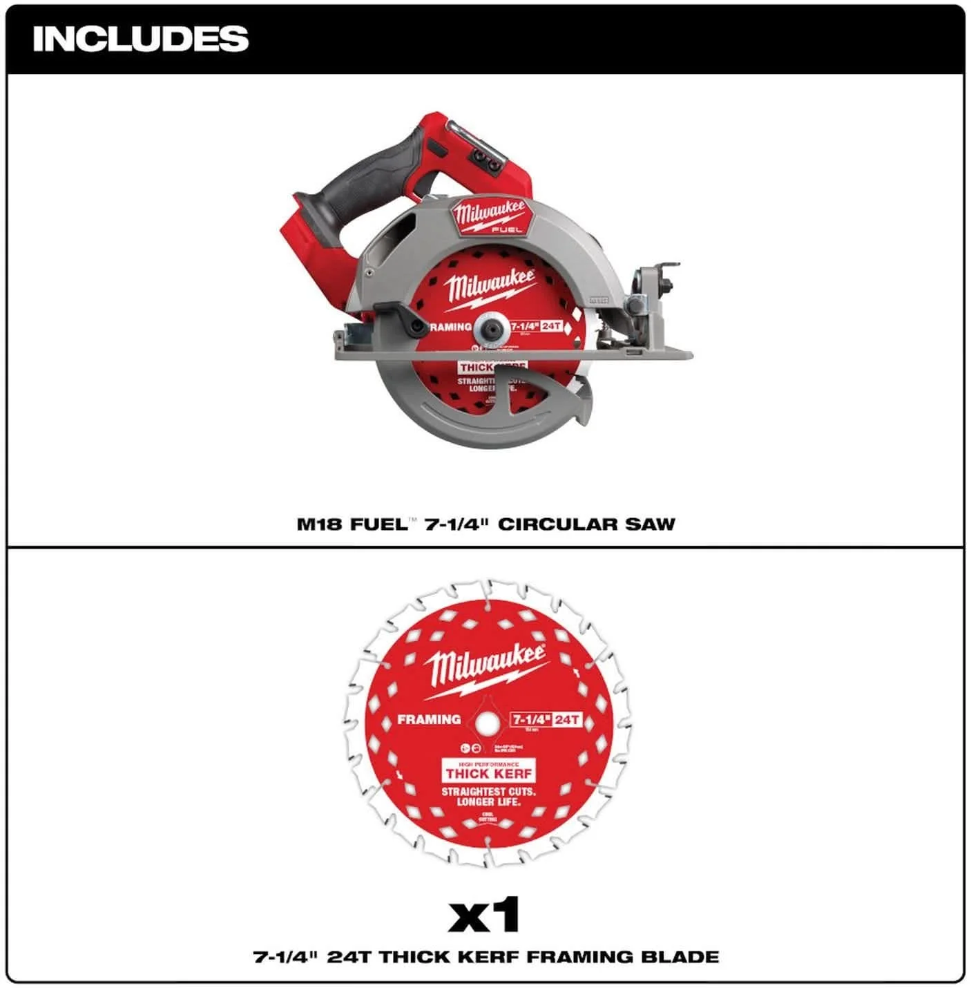 Milwaukee 2834-20 M18 FUEL 7-1/4 in. Circular Saw, Tool Only - Image 3