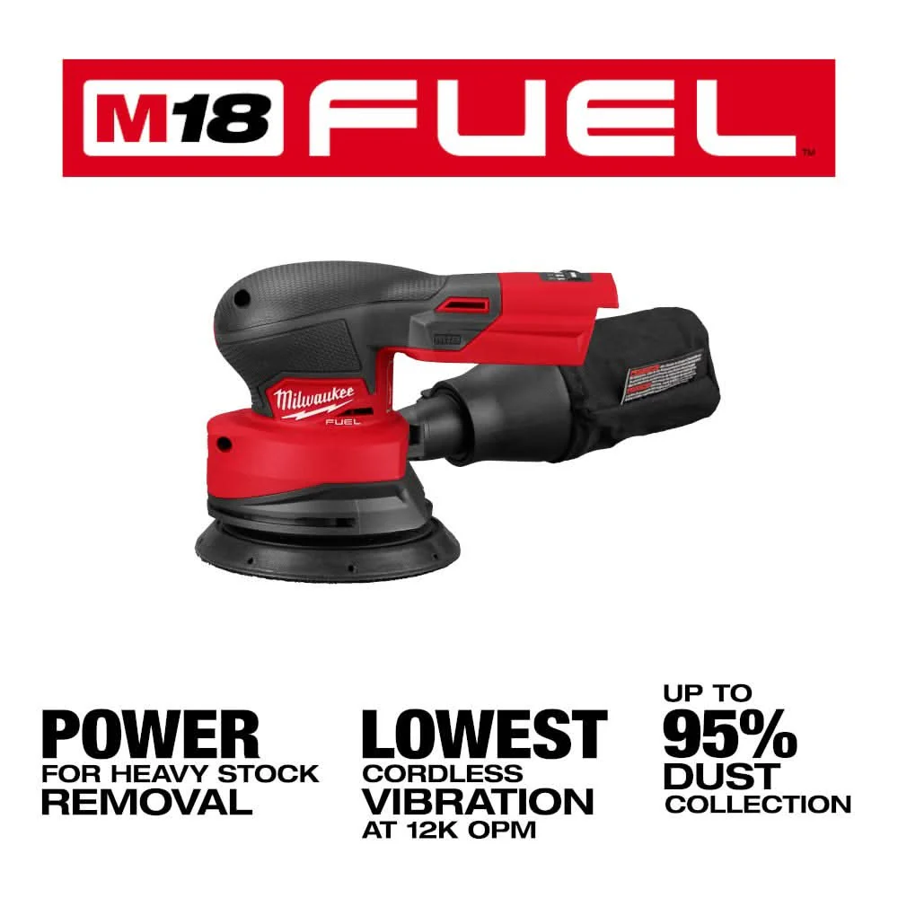 Milwaukee 2837-20 M18 FUEL 5 in. Random Orbital Sander, Tool Only - Image 3