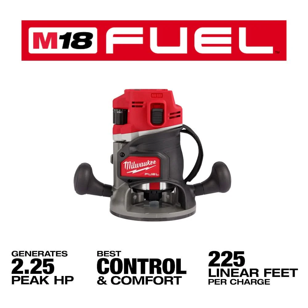 Milwaukee 2838-20 M18 FUEL 1/2-in. Cordless Router, Tool Only - Image 3