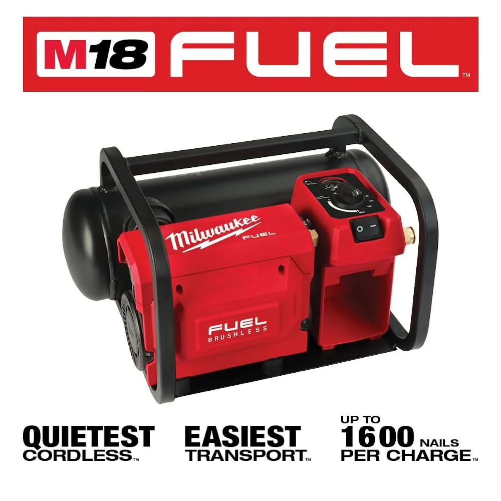 Milwaukee 2840-20 M18 FUEL 2-Gallon Cordless Compact Quiet 68db Compressor, Tool Only - Image 2
