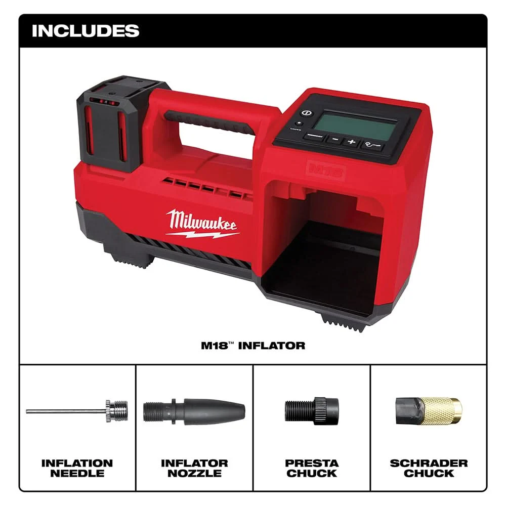 Milwaukee M18 Compact Tire Inflator, Tool Only (PROMO) - Image 2