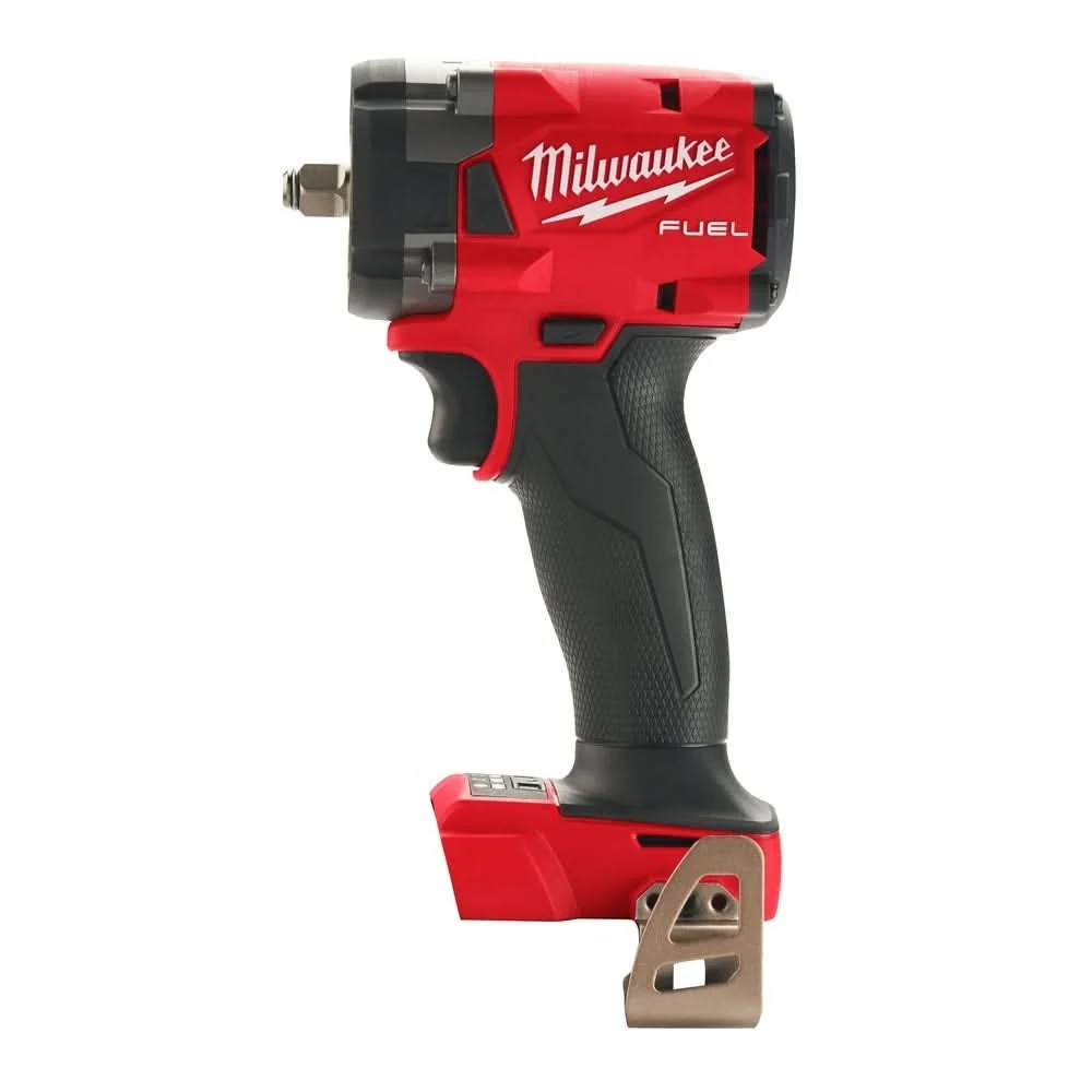 Milwaukee M18 FUEL 3/8-Inch Compact Impact Wrench with Friction Ring with 8-Piece SHOCKWAVE 3/8-Inch Drive Metric Deep 6-Point Impact Duty Socket Set - Image 2