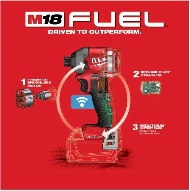 Milwaukee 2462-20 M12 1/4" Hex Impact Driver (PROMO) - Image 3
