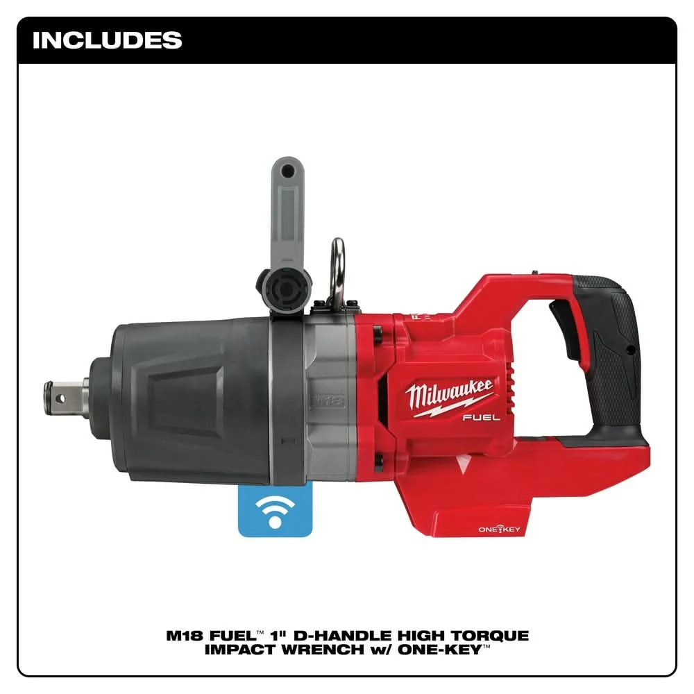 Milwaukee 2868-20 M18 FUEL 1" D-Handle ONE-KEY High Torque Impact Wrench, Tool Only - Image 2