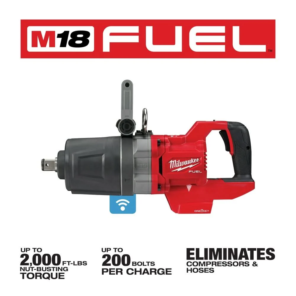 Milwaukee 2868-20 M18 FUEL 1" D-Handle ONE-KEY High Torque Impact Wrench, Tool Only - Image 3