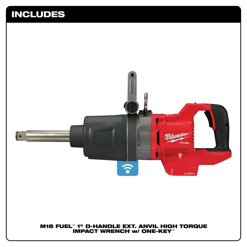 Milwaukee 2869-20 M18 FUEL 1-Inch D-Handle Extended Anvil High Torque Impact Wrench with ONE-KEY, Tool Only - Image 2