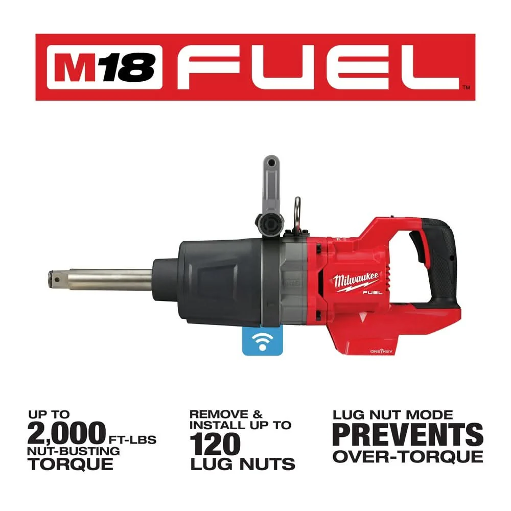 Milwaukee 2869-20 M18 FUEL 1-Inch D-Handle Extended Anvil High Torque Impact Wrench with ONE-KEY, Tool Only - Image 3