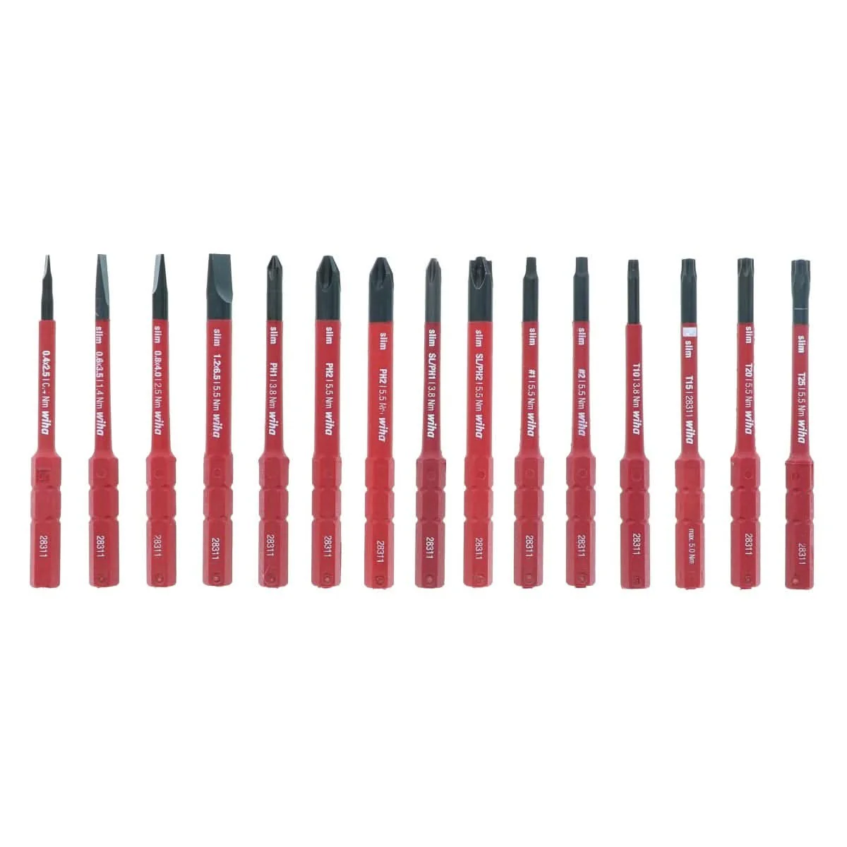 Wiha 28781 20-Piece Insulated TorqueControl and SlimLine Blade Set - Image 3
