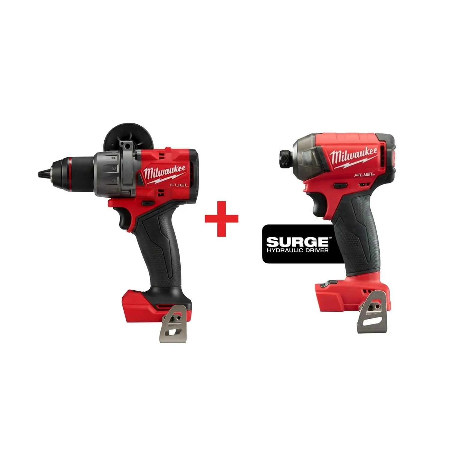 Milwaukee M18 FUEL 1/2-in. Drill/Driver and SURGE 1/4" Hex Hydraulic Driver (Bare Tools) - Image 1