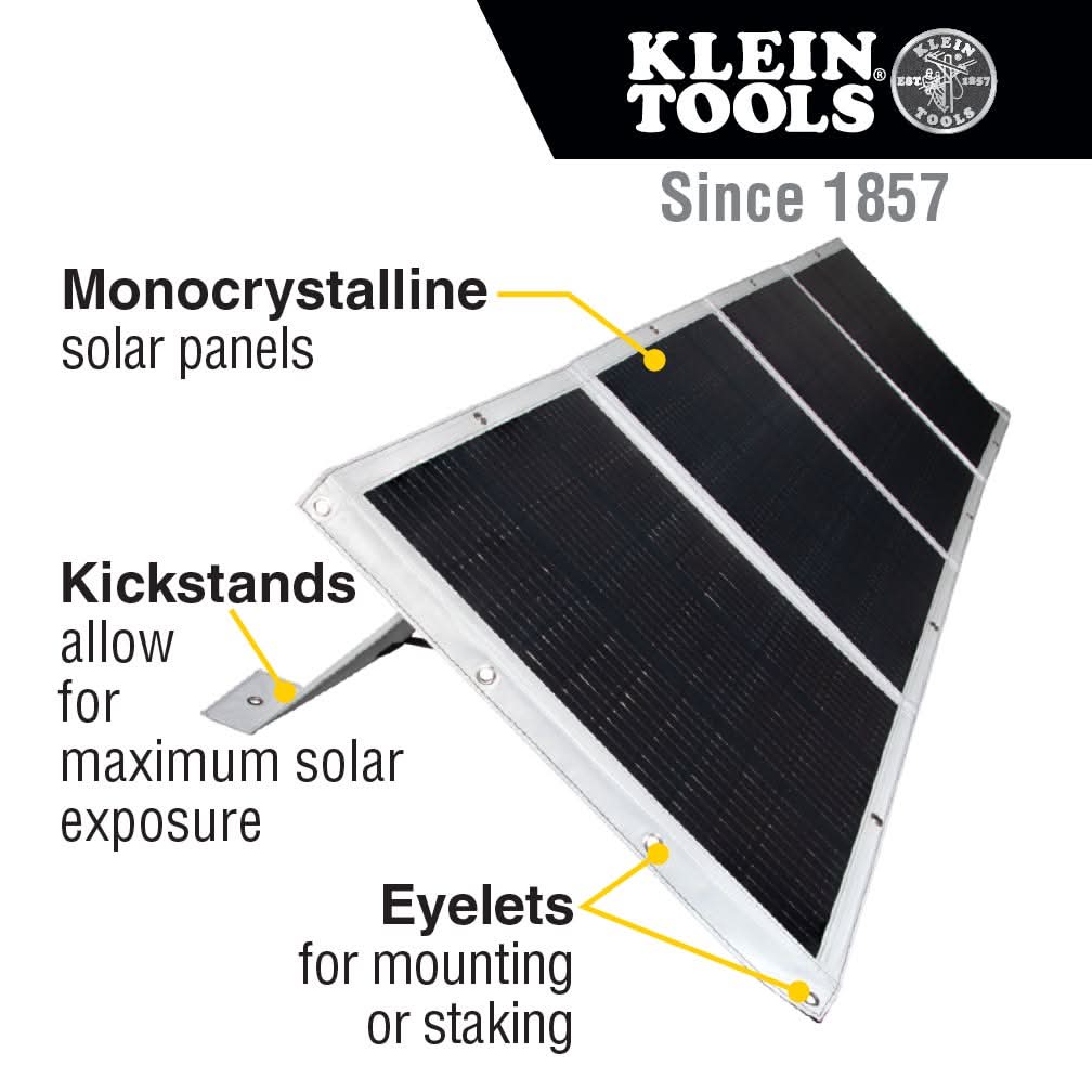 Klein Tools 29251 200W Portable Solar Panel - Image 2