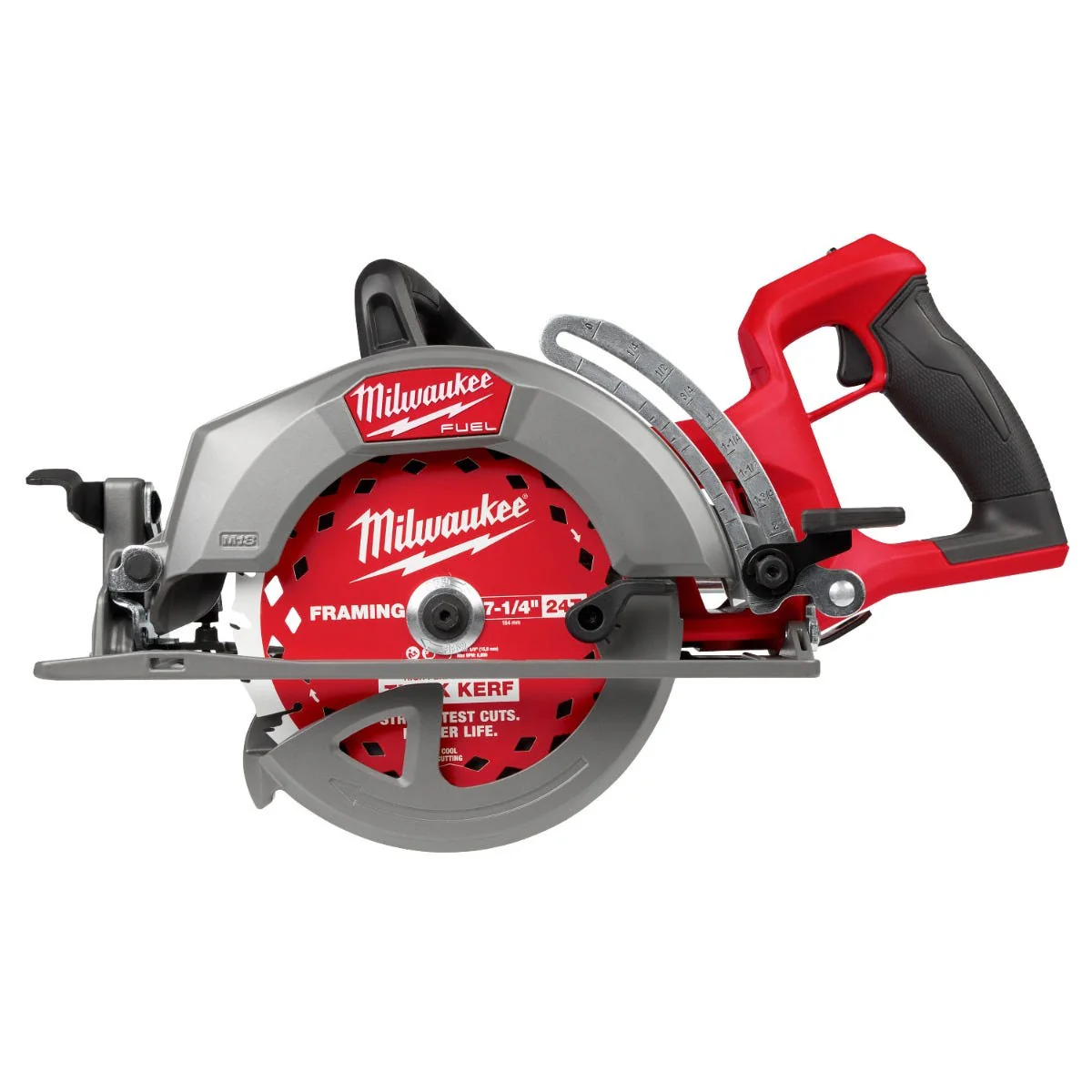 Milwaukee 2930-20 M18 FUEL 7-1/4-in. Rear Handle Circular Saw + M18 REDLITHIUM HIGH OUTPUT XC 6.0Ah Battery 2-Pack - Image 2