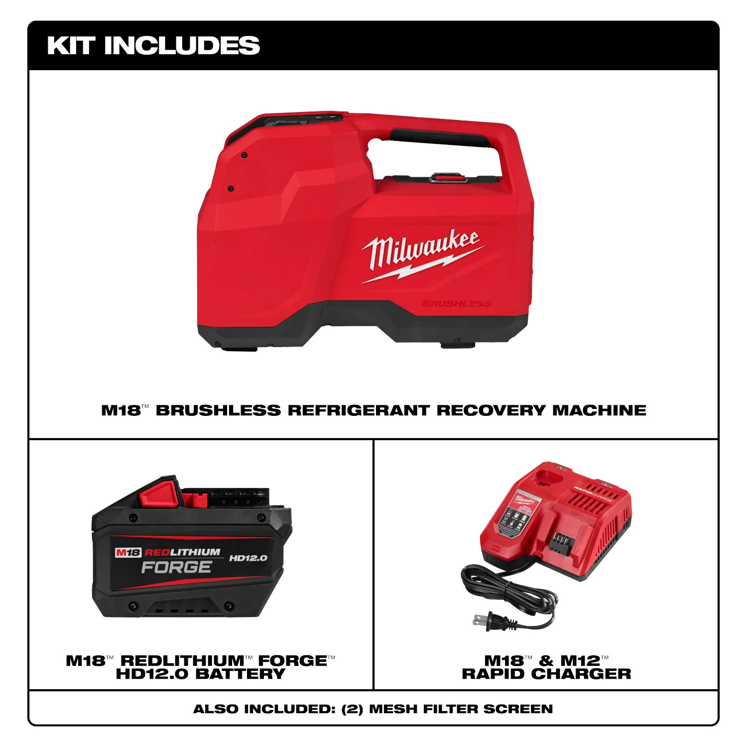 Milwaukee 2938-21 M18 Brushless Refrigerant Recovery Machine - Image 3