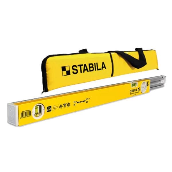 Stabila 25″ – 41″ Type 80T Extendable Spirit Level w/ Nylon Carrying Case