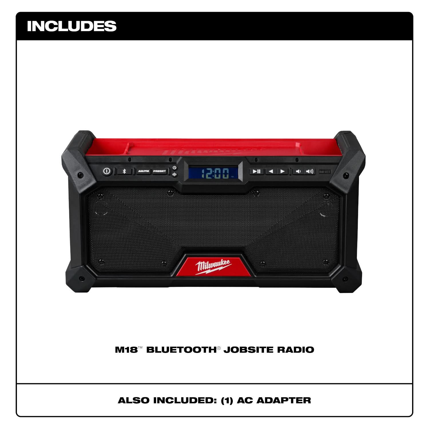 Milwaukee M18 Bluetooth Jobsite Radio, Tool Only (PROMO) - Image 2