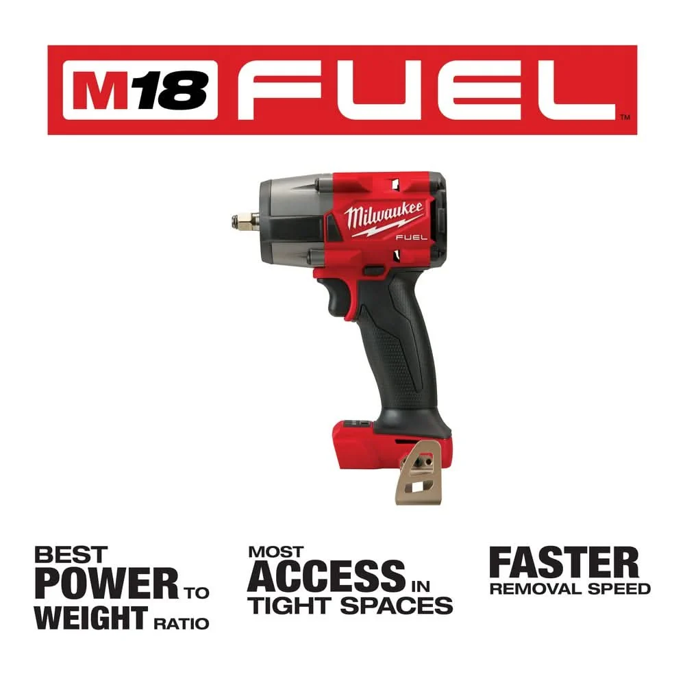 Milwaukee 2960-20 M18 FUEL 3/8-Inch Mid-Torque Impact Wrench with Friction Ring, Tool Only - Image 3