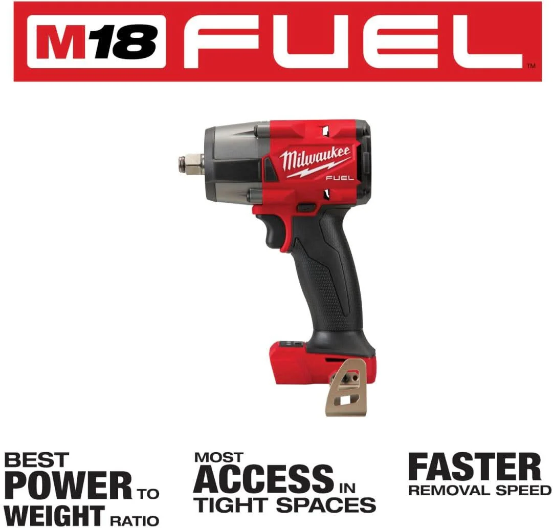 Milwaukee 2962-20 M18 FUEL 1/2-Inch Mid-Torque Impact Wrench with Friction Ring, Tool Only (PROMO) - Image 2