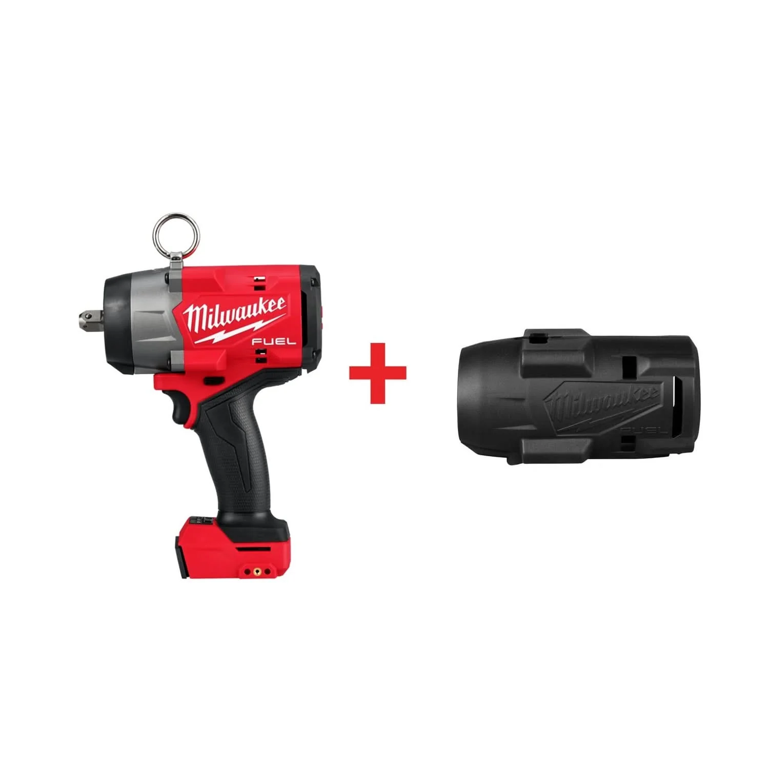 Milwaukee M18 FUEL 1/2" High Torque Impact Wrench w/ Pin Detent (Bare Tool) with Protective Boot - Image 1