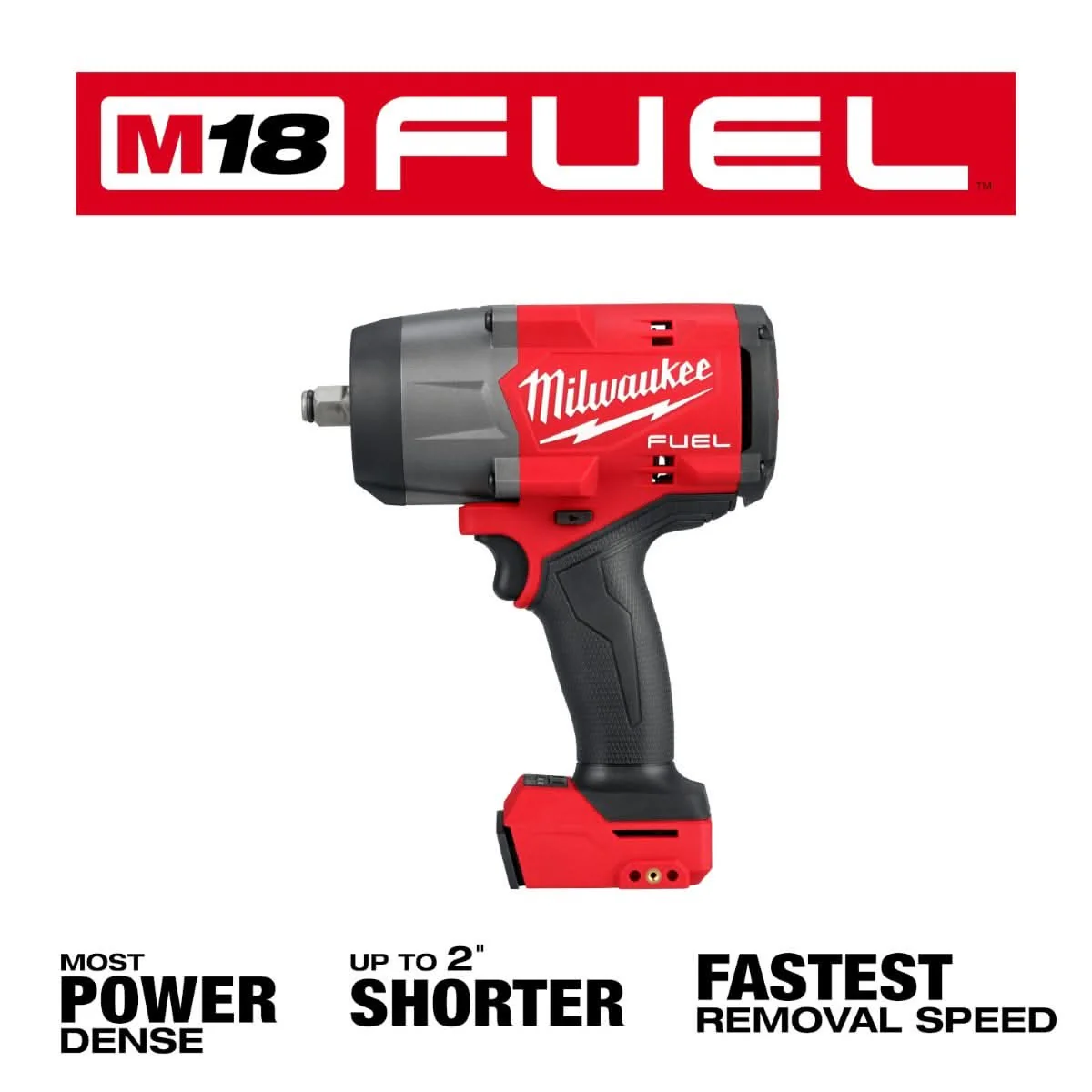 Milwaukee M18 FUEL 1/2" High Torque Impact Wrench w/ Friction Ring - Image 3