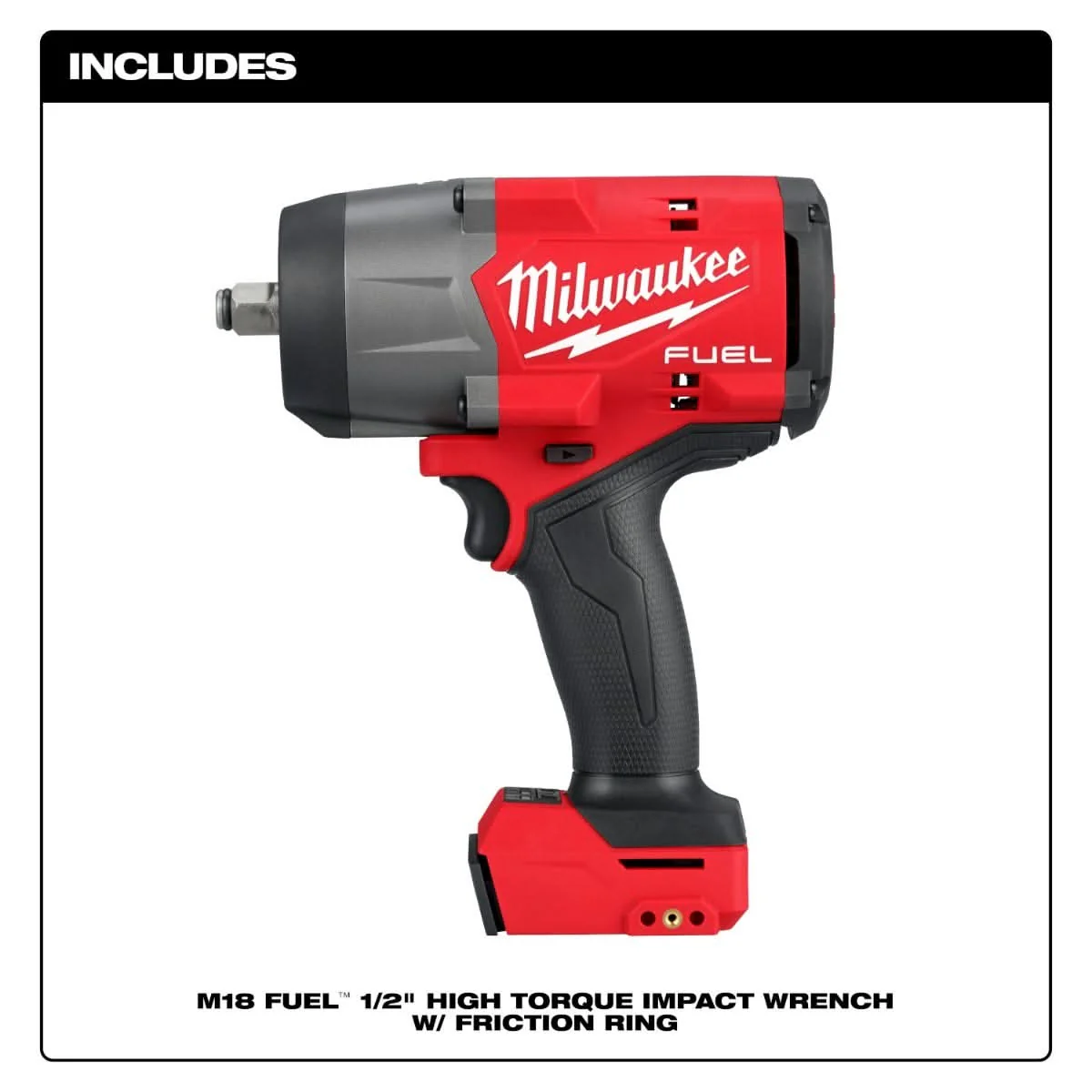 Milwaukee M18 FUEL 1/2" High Torque Impact Wrench w/ Friction Ring - Image 2
