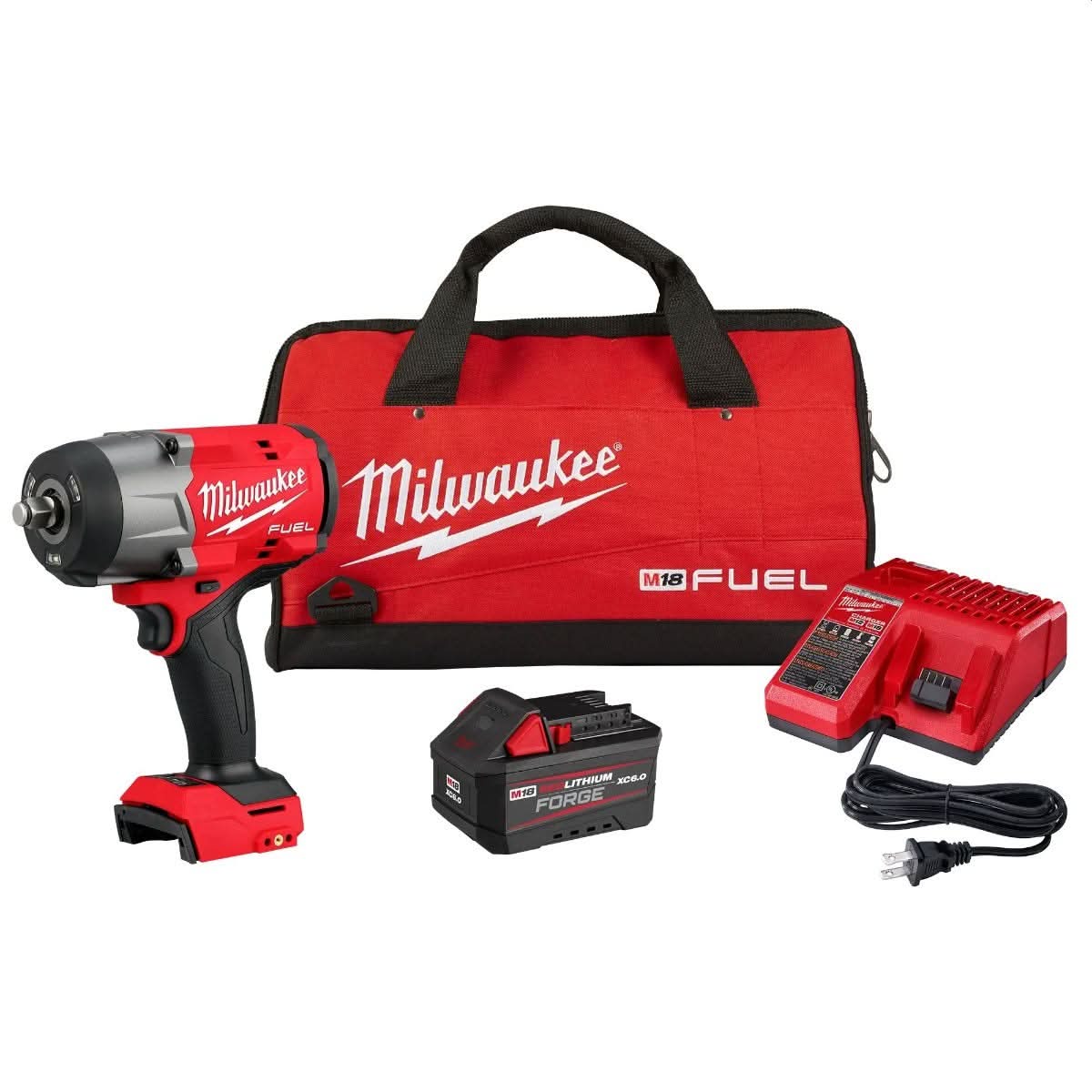 Milwaukee 2967-21F M18 FUEL 1/2″ High Torque Impact Wrench w/ Friction Ring FORGE Kit
