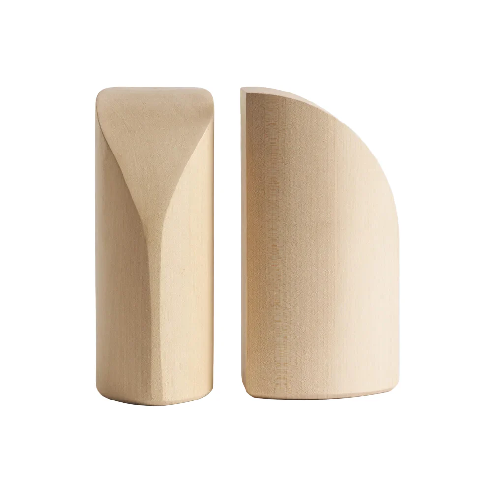 ETHNICRAFT PI BOOK ENDS - SYCAMORE | $259.00 - Image 1