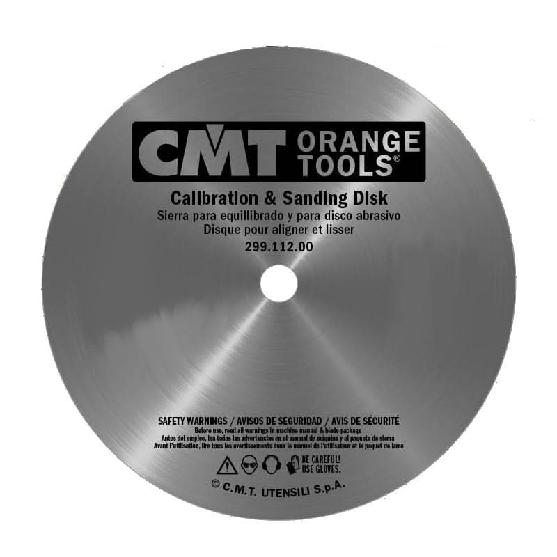 CMT Woodworking Cutting Tools 299.112.00 10 in. Table Saw Calibration & Sanding Disc