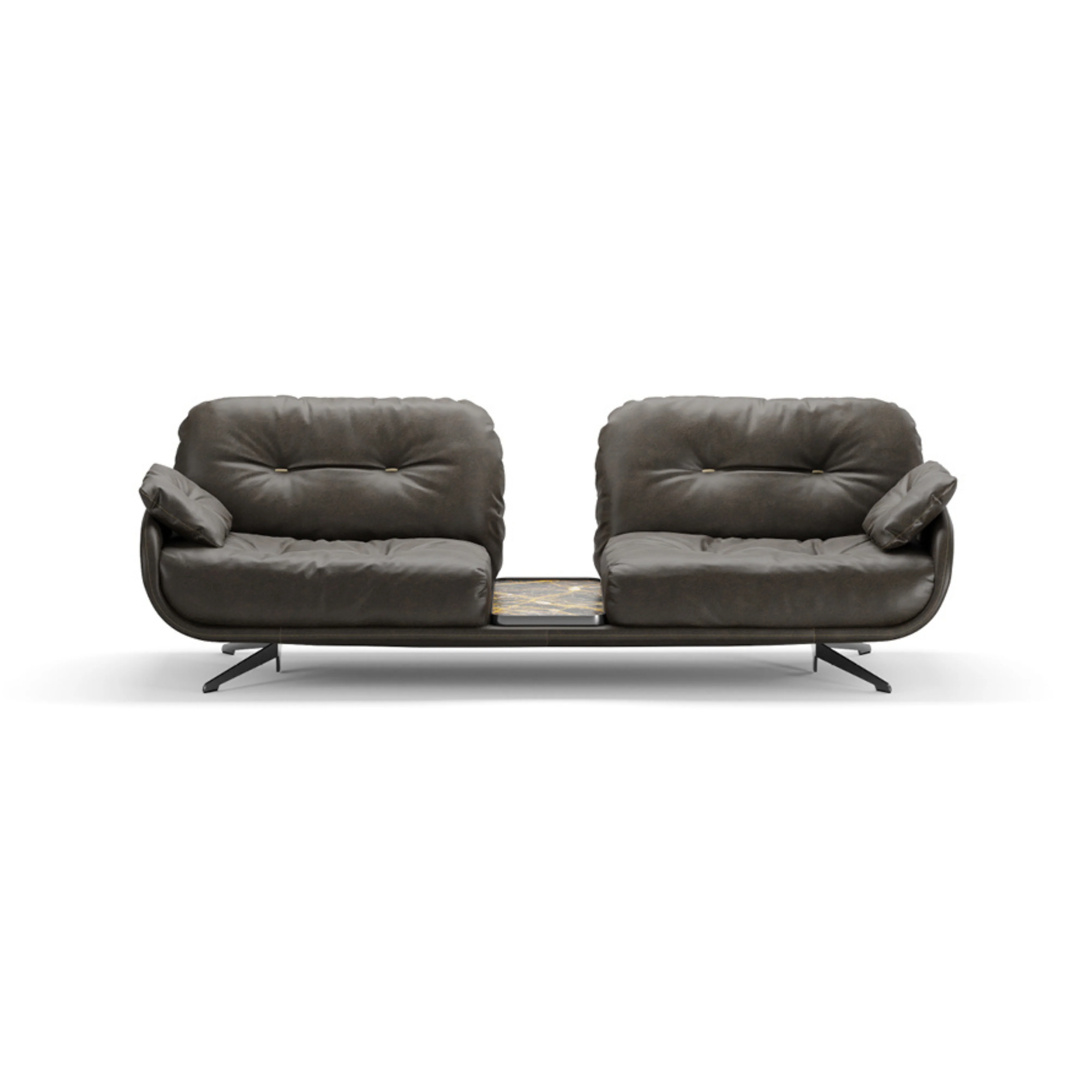 AYTON 2 SEATER SOFA WITH BUILT IN TABLE | $20,500.00 - Image 1