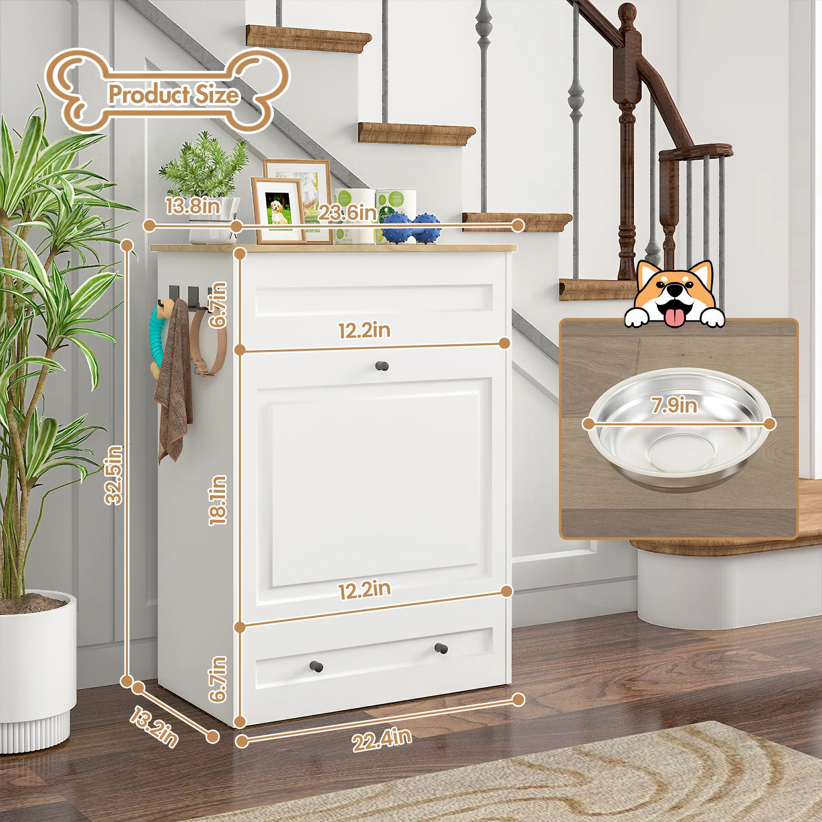 Advwin All-in-One Pet Feeding Cabinet - Image 2
