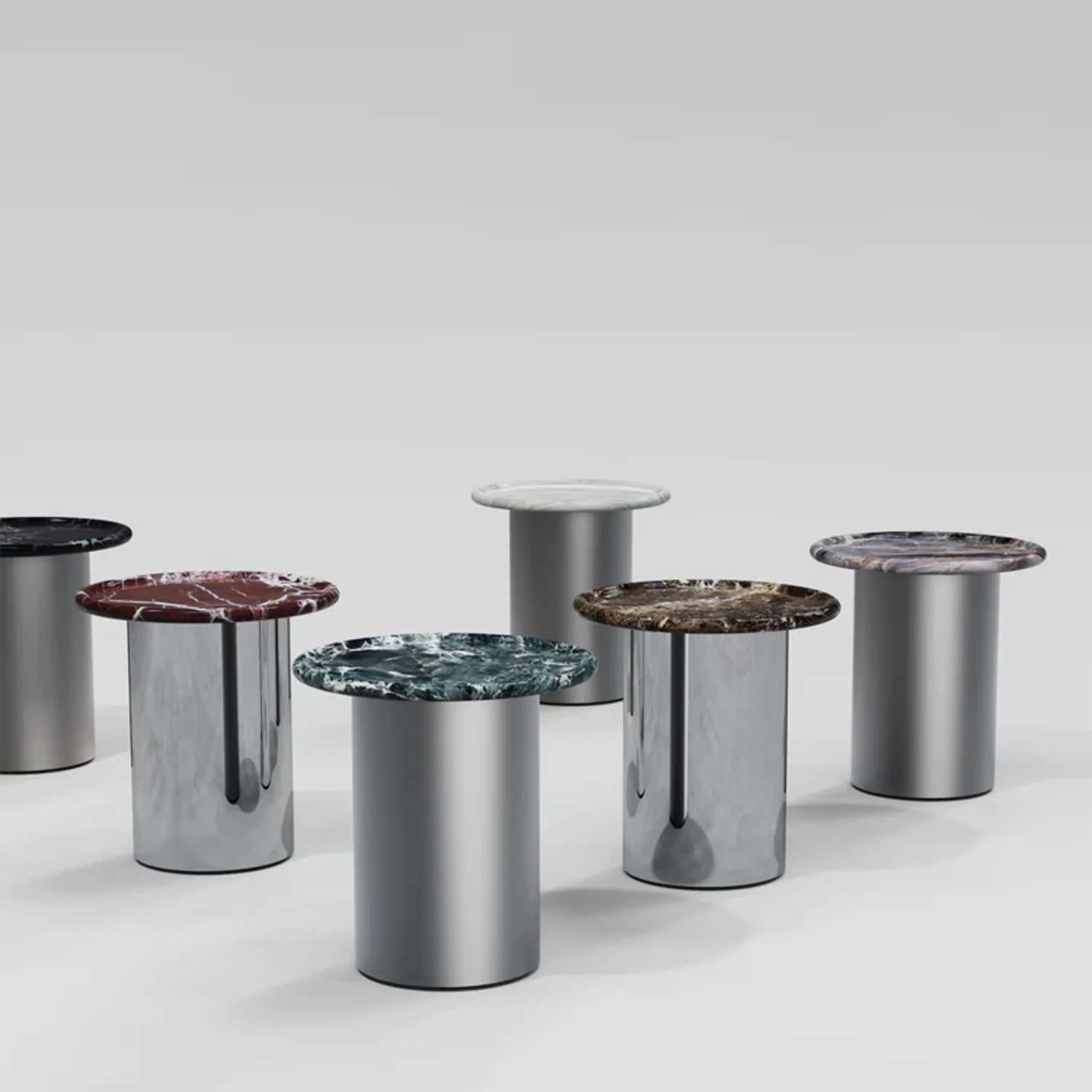 SECOLO | ORBITAE ROUND MARBLE SIDE TABLE | $4,800 - Image 2