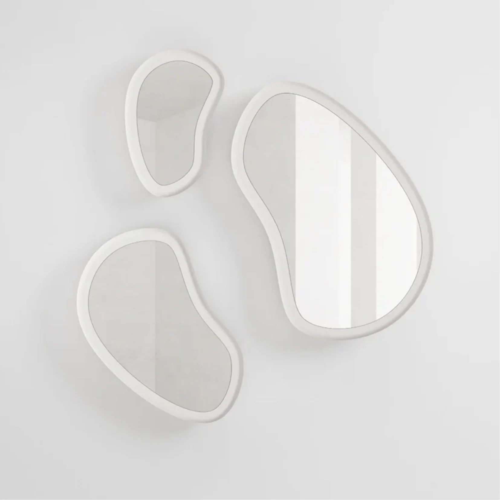 SECOLO | LAGHI WHITE SET OF 3 MIRRORS | $4,510 - Image 2
