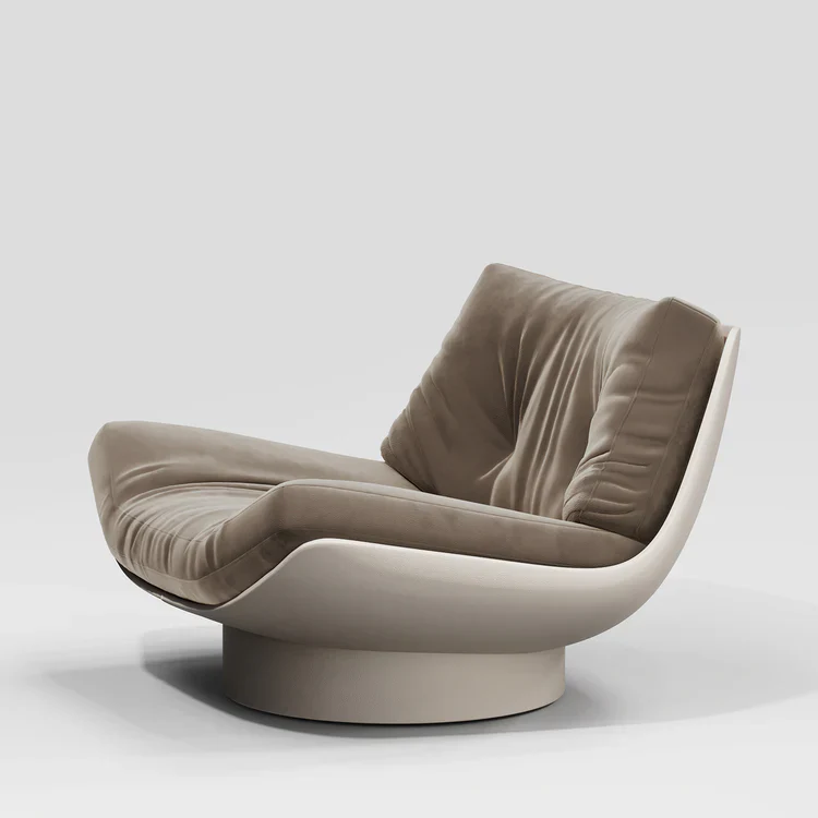 SECOLO | LALEA NABUK LOUNGE CHAIR | $ 9,430 - Image 2