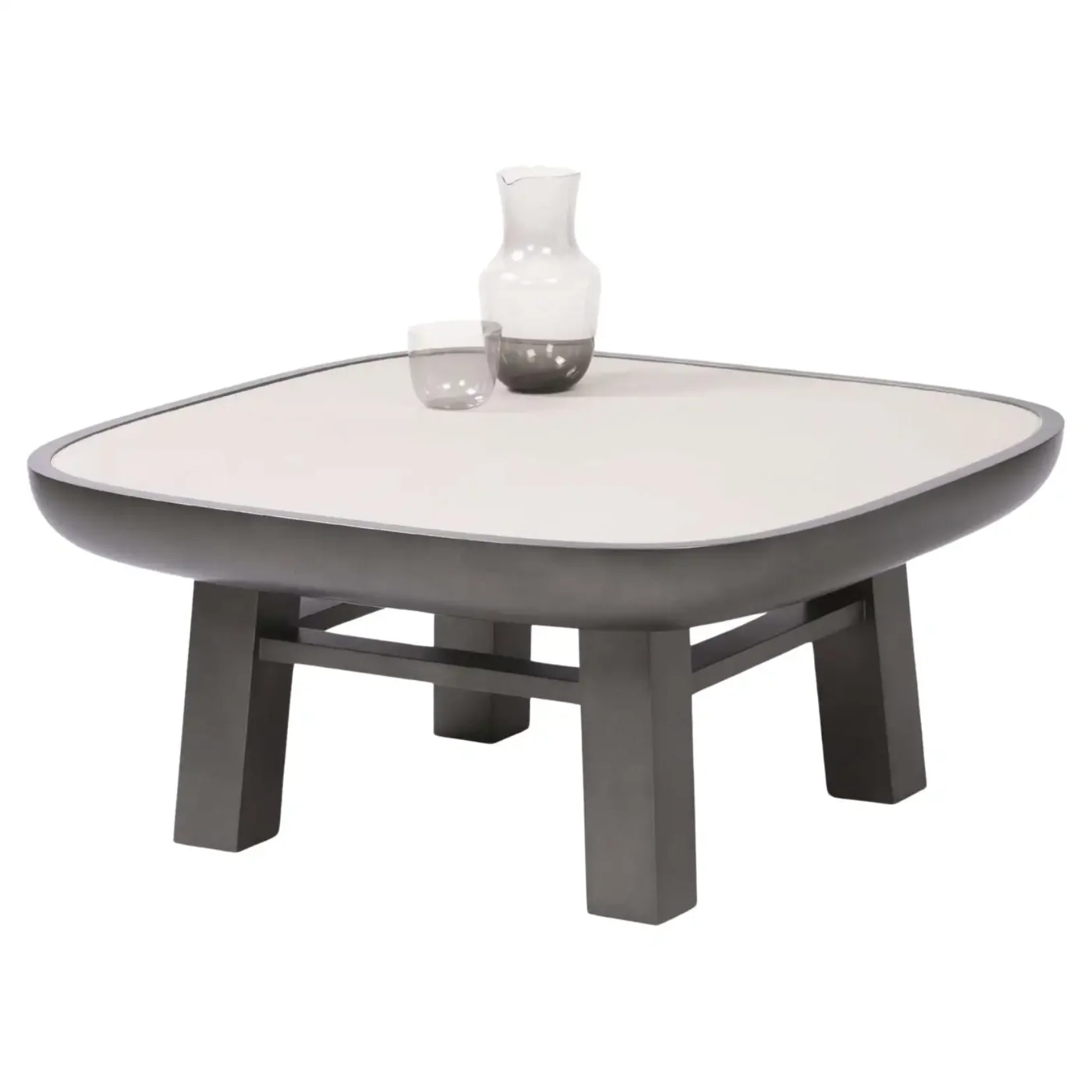 GIOBAGNARA | CONTEMPORARY LEATHER COFFEE TABLE, OLYMPIA | $4,927.00 - Image 1