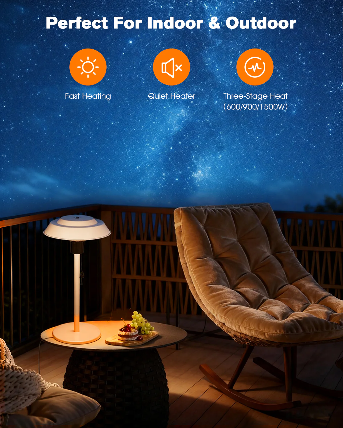 Advwin Electric Infrared Tabletop Patio Heater - Image 2
