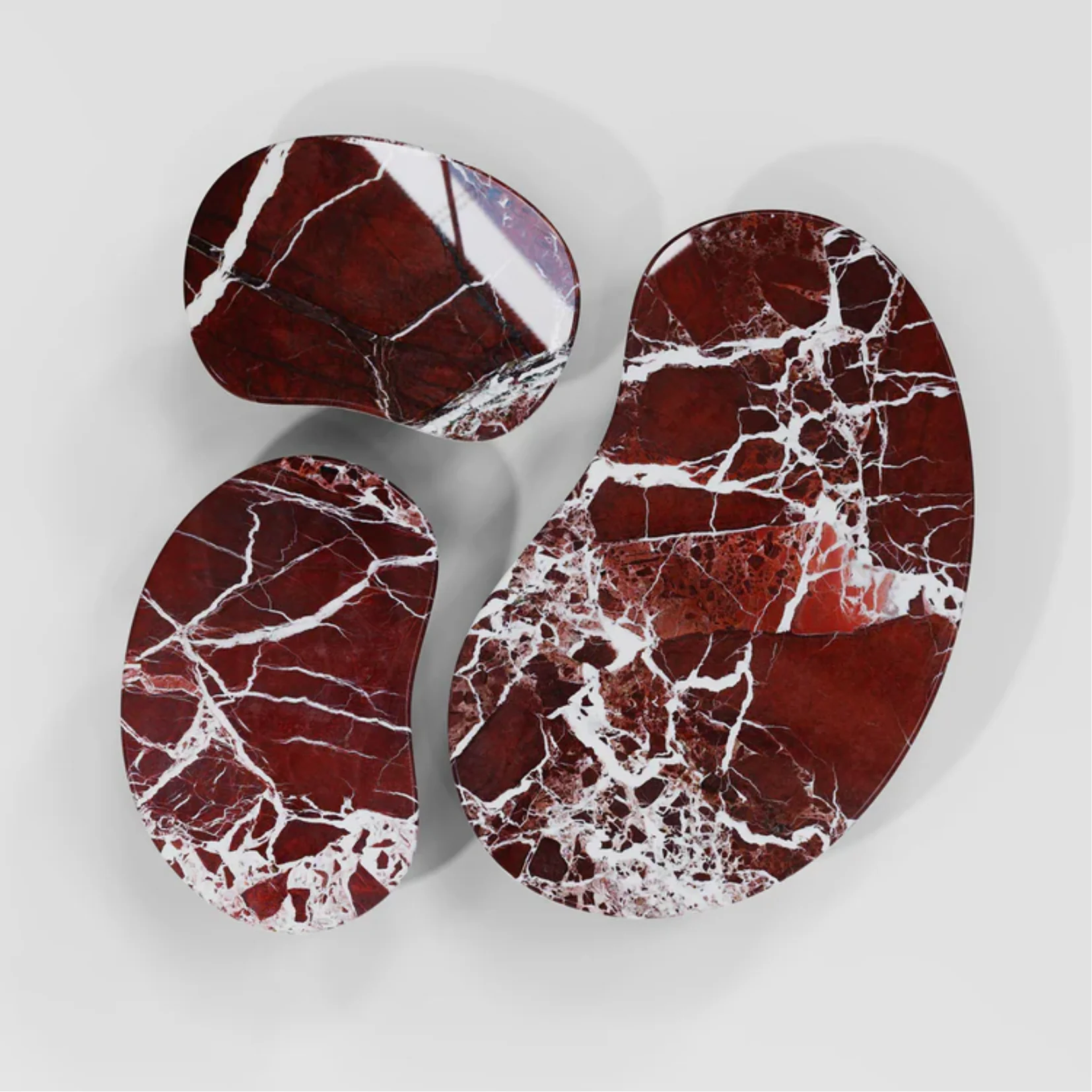 SECOLO | SET OF 3 LAGHI ROSSO LEVANTO COFFEE TABLE | $21,810 - Image 2