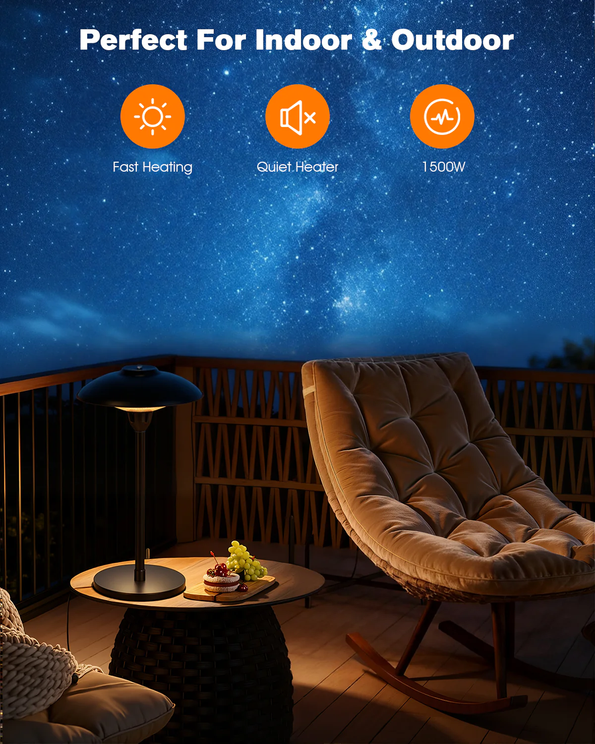 Advwin Infrared Tabletop Electric Patio Heater - Image 2