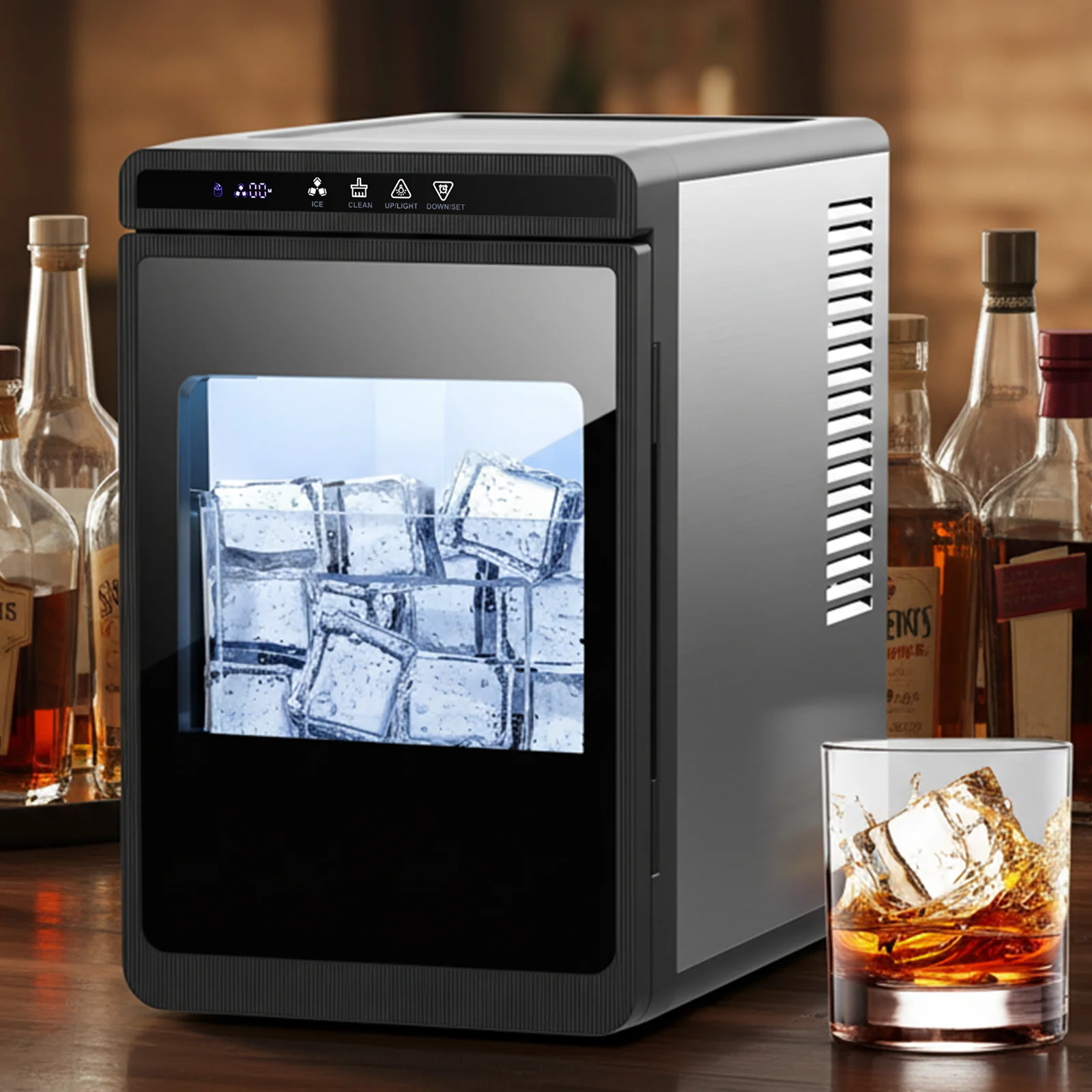 Advwin Countertop Ice Maker with Self-Cleaning