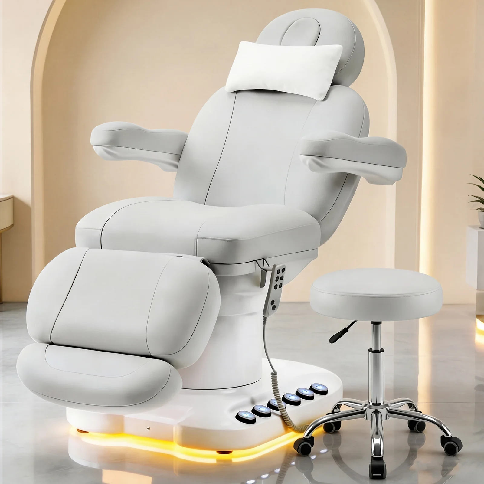 Advwin Fully Electric Massage Table with 3 Motors