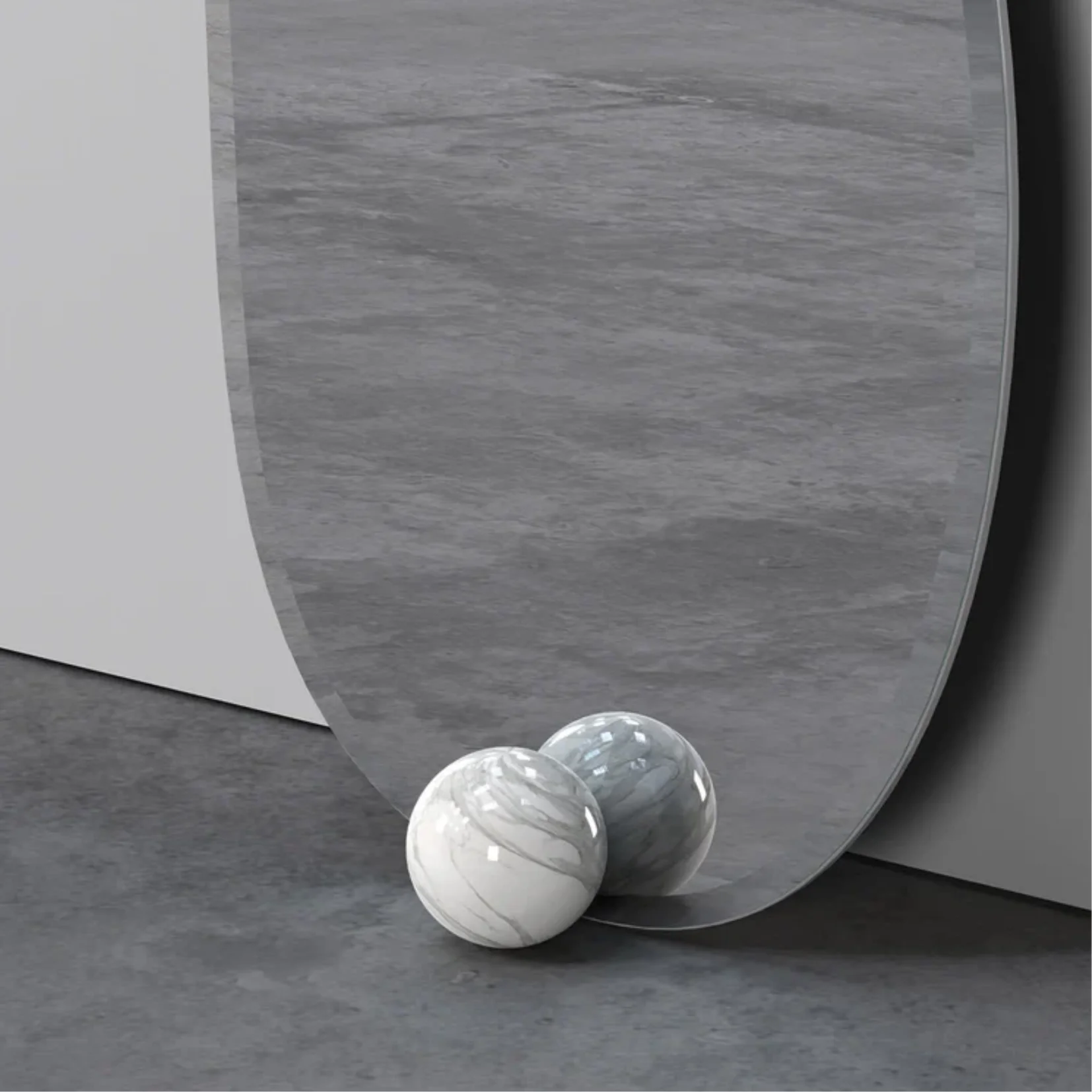 SECOLO | 1931 MARBLE FLOOR MIRROR | $4,375 - Image 2