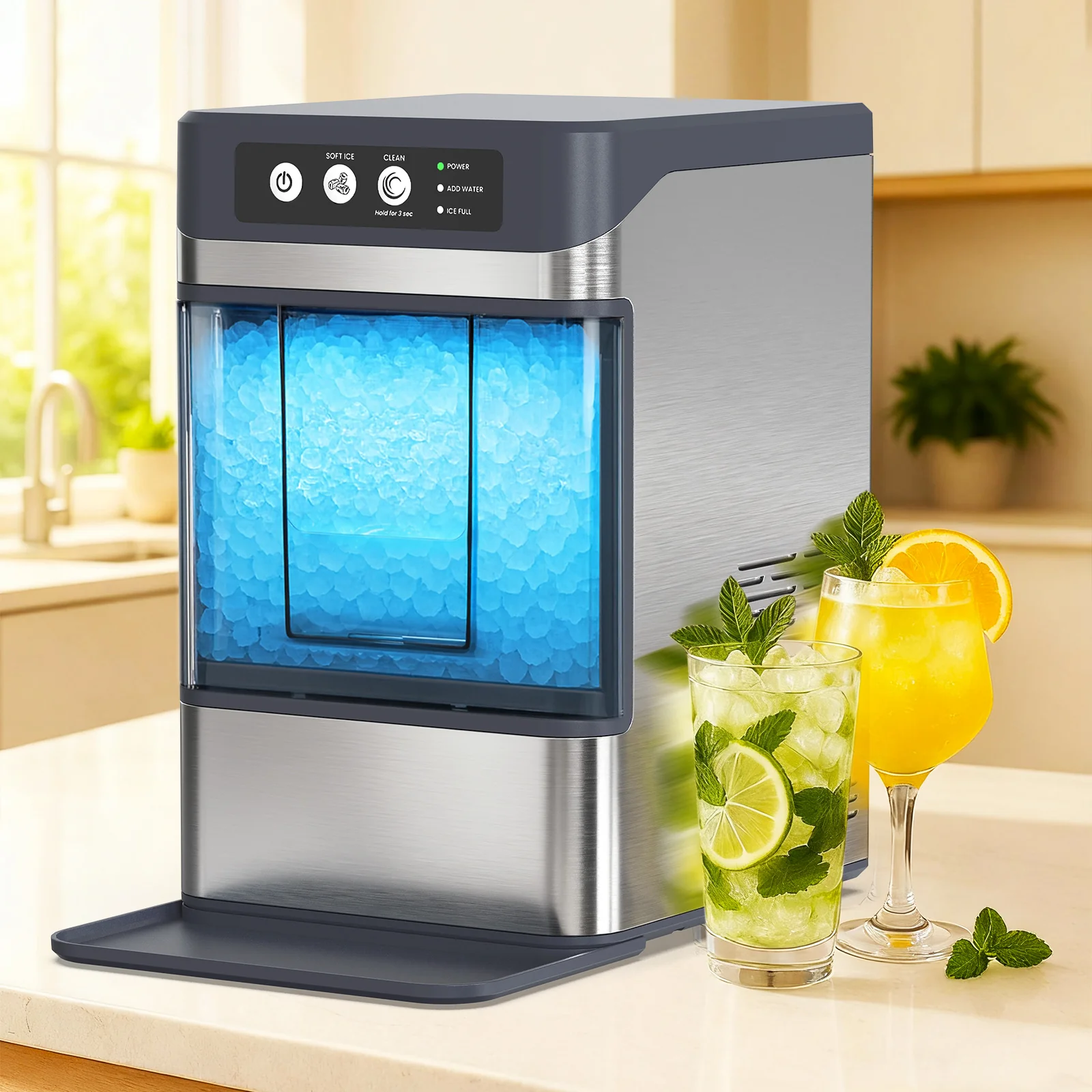 Advwin Nugget Ice Maker Countertop for Chewable Ice - Image 1