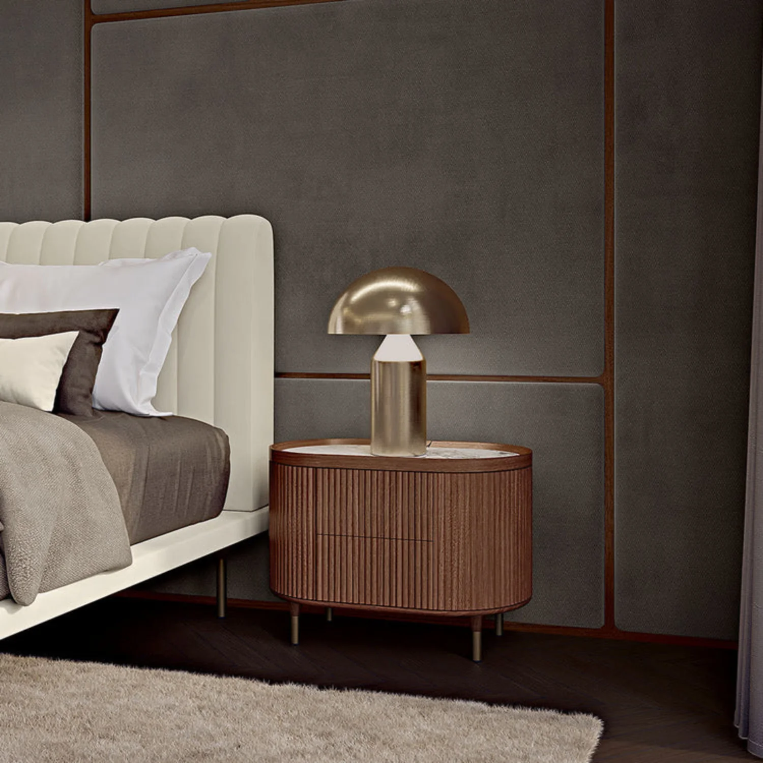 BAMAX | WALNUT NIGHTSTAND | $4,500.00 - Image 2