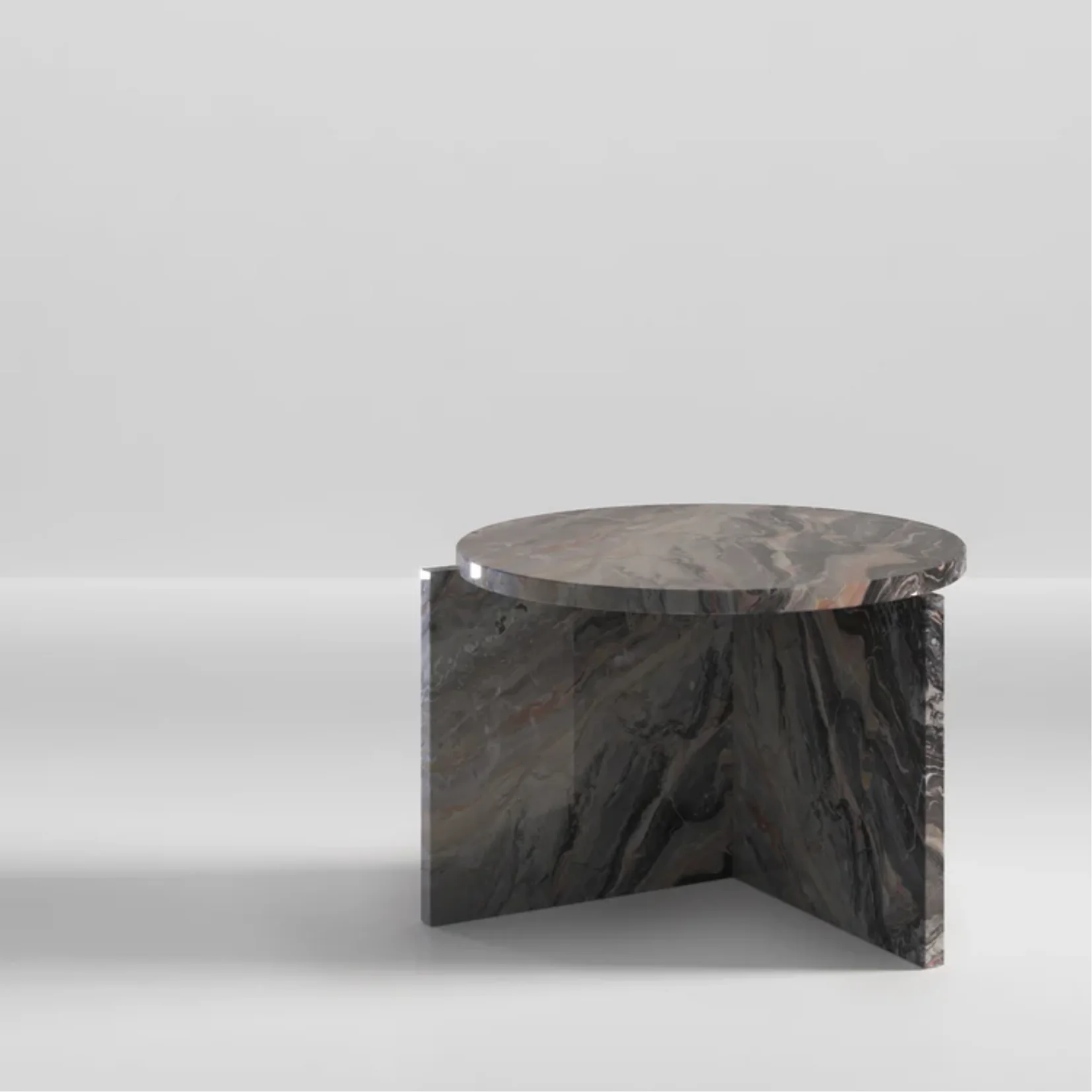 SECOLO | ORIGIN ROUND ARABESCATO OROBICO SIDE TABLE | $4,810 - Image 2