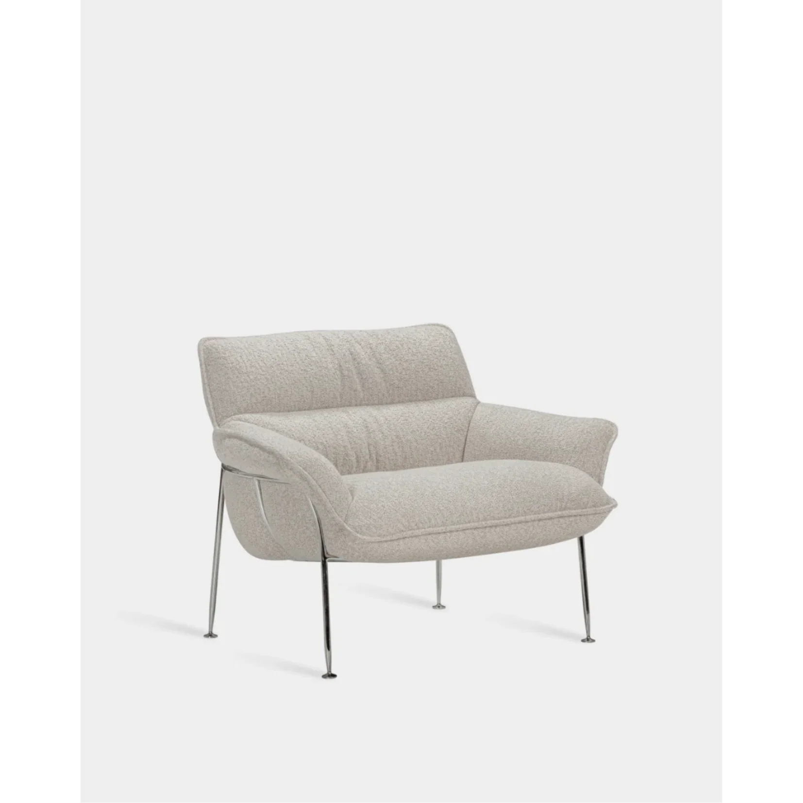 DUVET LOUNGE CHAIR In Chrome | $4,125.00 - $4,782.00 - Image 1