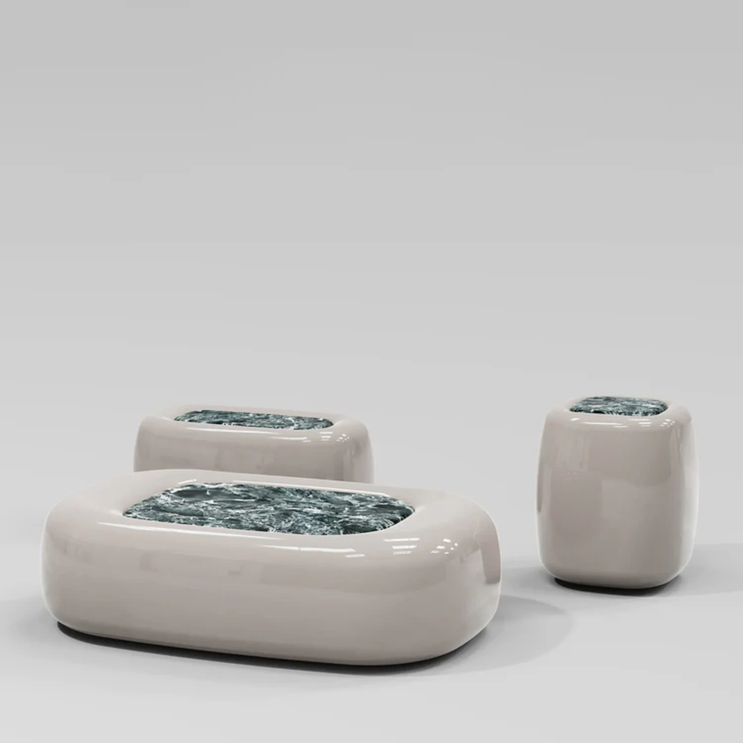 SECOLO | ERWIN VERDE ALPI MARBLE COFFEE TABLE | $9,270 - Image 2