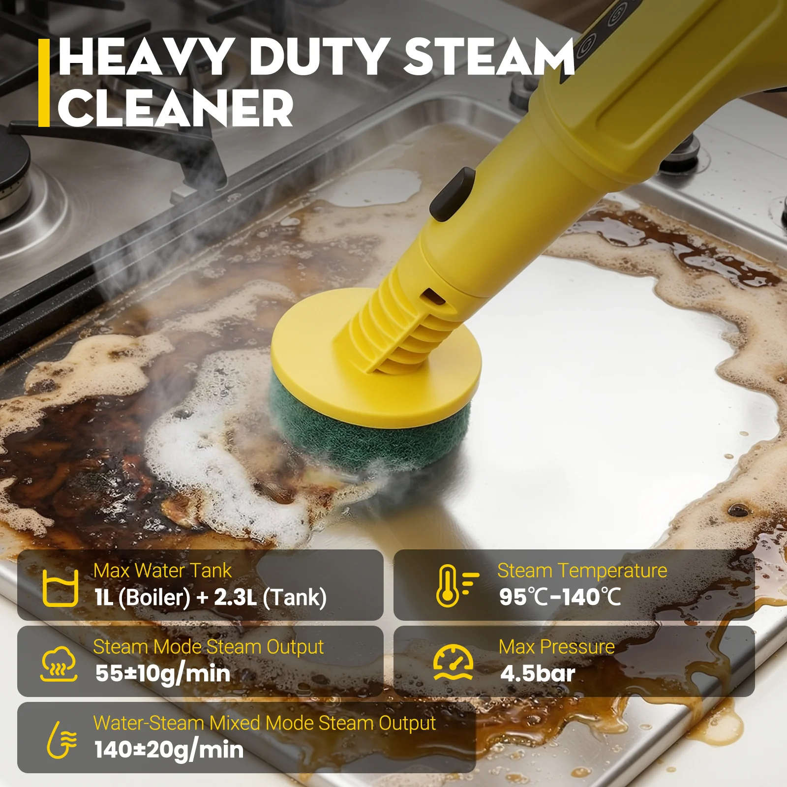 Advwin Steam Cleaner Chemical-Free High-Pressure - Image 3