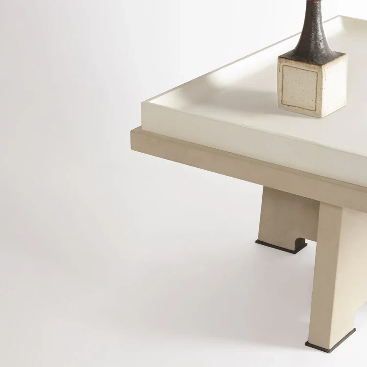 GIOBAGNARA | ATTICA SQUARE PARCHMENT COFFEE TABLE | $6,965.00 - Image 1