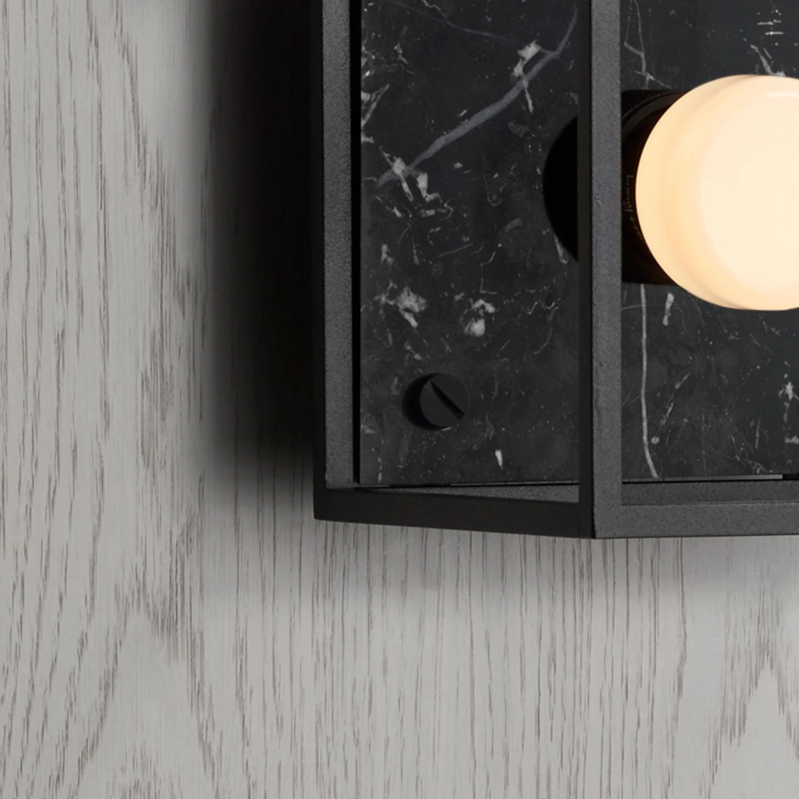 BUSTER AND PUNCH | SMALL CAGE LIGHT BLACK MARBLE - $595 - Image 2