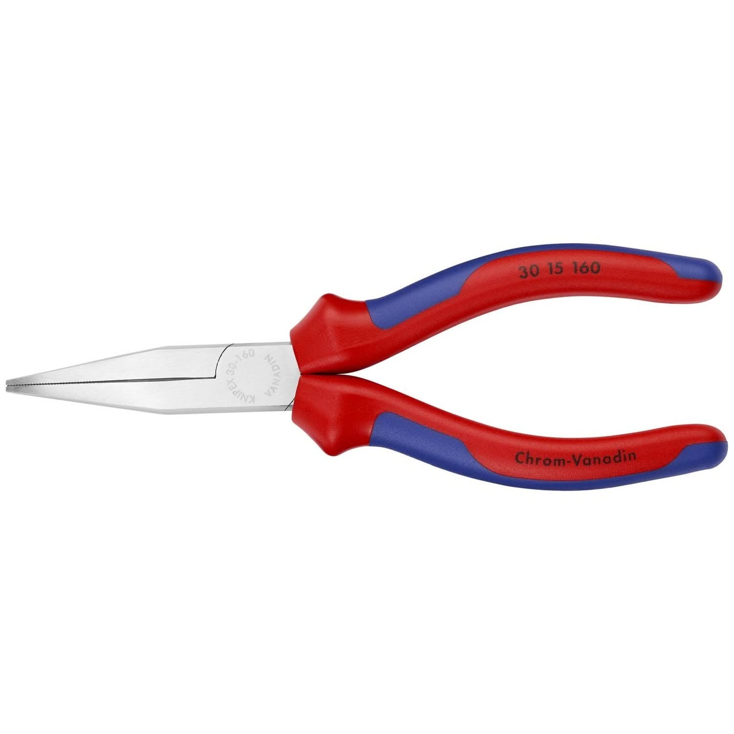 Knipex 30 15 160 Long Nose Pliers-Flat Tips - Image 1